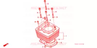 CYLINDRE pour Honda XR 250 R de 1998