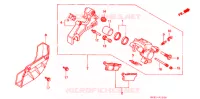 ETRIER DE FREIN ARRIERE pour Honda XR 250 Without speed warning light de 1997