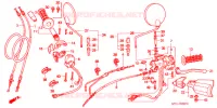 LEVIER DE GUIDON   CABLE   COMMODO pour Honda AFRICA TWIN 750 de 1997