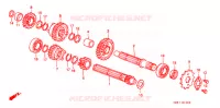 BOITE DE VITESSES pour Honda Z 50 R de 1997
