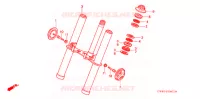 FOURCHE pour Honda Z 50 R de 1997