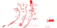 LEVIER DE GUIDON   CABLE   COMMODO pour Honda Z 50 R de 1997