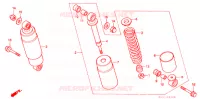 AMORTISSEUR ARRIERE pour Honda JAZZ 50 de 1991