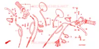 LEVIER DE GUIDON   CABLE   COMMODO pour Honda JAZZ 50 de 1991