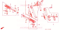 REPOSE PIED   BEQUILLE pour Honda JAZZ 50 de 1991