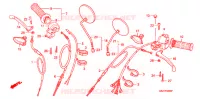LEVIER DE GUIDON   CABLE   COMMODO pour Honda JAZZ 50 de 1993