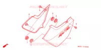 COUVERCLES LATERAUX (CB400SFX/Y/1/2/3) pour Honda CB 400 SUPER FOUR SOLID COLOR de 2001