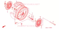ROUE AVANT pour Honda CB 400 SUPER FOUR SOLID COLOR de 2001