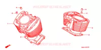CYLINDRE pour Honda VT 1100 SHADOW SPIRIT de 1999