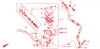 MAITRE CYLINDRE DE FREIN AVANT pour Honda VT 1100 SHADOW SPIRIT de 1999