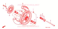 ROUE AVANT pour Honda VT 1100 SHADOW SPIRIT de 1999