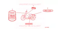 AUTOCOLLANTS pour Honda PRESS CUB 50 DELUXE de 2008