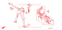 BEQUILLE pour Honda PRESS CUB 50 DELUXE de 2008