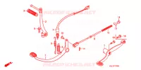 PEDALE   KICK pour Honda PRESS CUB 50 DELUXE de 2008