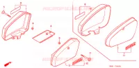 COUVERCLES LATERAUX pour Honda SUPER CUB 50 CUSTOM de 1999