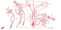 LEVIER DE GUIDON   CABLE   COMMODO (C50CM2) pour Honda SUPER CUB 50 CUSTOM de 1999