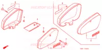 COUVERCLES LATERAUX pour Honda SUPER CUB 50 BUSINESS de 1996