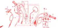 LEVIER DE GUIDON   CABLE   COMMODO (C50B1/D1/ST1/S1) pour Honda SUPER CUB 50 BUSINESS de 1996