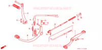 PEDALE   KICK pour Honda SUPER CUB 50 BUSINESS de 1996