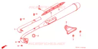 SILENCIEUX D'ECHAPPEMENT pour Honda SUPER CUB 50 BUSINESS de 1996