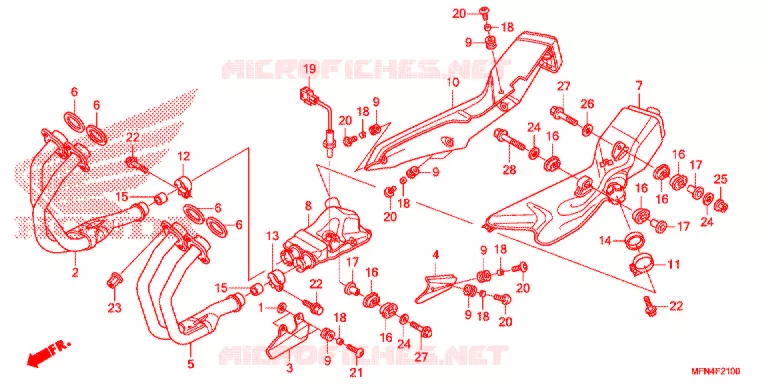 SILENCIEUX D'ECHAPPEMENT Honda MOTO 1000 CB 2014  CB1000RAE