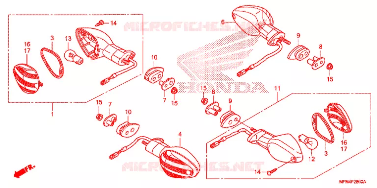 CLIGNOTANT Honda MOTO 1000 CB 2012  CB1000RC