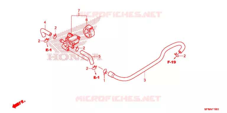 VALVE DE COMMANDE D'INJECTION D'AIR Honda MOTO 1000 CB 2015  CB1000RF