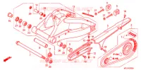 BRAS OSCILLANT pour Honda CBR 1000 RR FIREBLADE TRICOLOUR de 2011