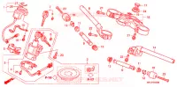 GUIDON   TE DE FOURCHE pour Honda CBR 1000 RR FIREBLADE TRICOLOUR de 2011