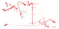 PEDALE pour Honda CBR 1000 RR FIREBLADE TRICOLOUR de 2011