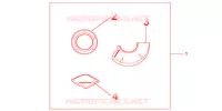 PROTECTIONS DE CARTER CARBONE pour Honda CBR 1000 RR FIREBLADE PRETO de 2011
