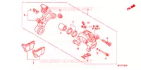 ETRIER DE FREIN ARRIERE pour Honda CBR 1000 RR FIREBLADE BLACK de 2011