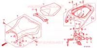 SELLE pour Honda CBR 1000 RR FIREBLADE BLACK de 2011