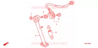 BEQUILLE pour Honda BENLY CD 50 SPECIAL de 1998