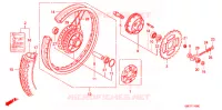 ROUE ARRIERE pour Honda BENLY CD 50 SPECIAL de 1998