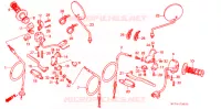 COMMODOS   POIGNEES pour Honda NX 125 de 1990