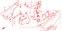 COUVERCLES LATERAUX pour Honda NX 125 de 1990