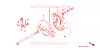 FLASQUE   MACHOIRES DE FREIN ARRIERE pour Honda NX 125 de 1990
