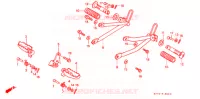 REPOSE PIED pour Honda NX 125 de 1990