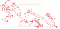 SILENCIEUX D'ECHAPPEMENT pour Honda NX 125 de 1990