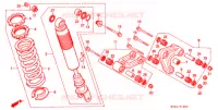 AMORTISSEUR ARRIERE pour Honda XR 200 R de 2001