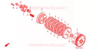 EMBRAYAGE ('86 '93) pour Honda XR 200 R de 1990