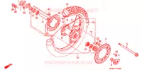 ROUE ARRIERE pour Honda XR 650 L de 1996