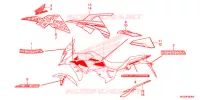 AUTOCOLLANTS pour Honda CB 500 X ABS de 2013