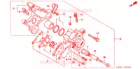 ETRIER DE FREIN ARRIERE pour Honda CB 599 HORNET BLACK de 2006