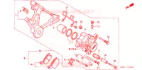 ETRIER DE FREIN ARRIERE pour Honda CB 750 BLUE de 2005