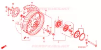 ROUE ARRIERE pour Honda CB 750 BLUE de 2008