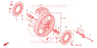 ROUE AVANT pour Honda CB 750 BLUE de 2008
