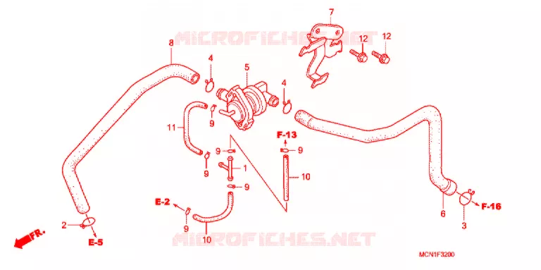 COMMANDE INJECTION D'AIR SOUPAPE Honda MOTO 750 CB 2008  CB750F8