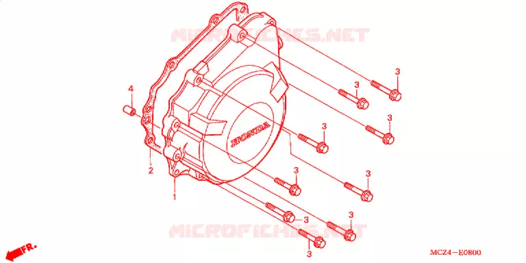 CARTER D'ALLUMAGE Honda MOTO 900 HORNET 2002  CB900F2